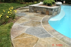 stained concrete pool deck chicago