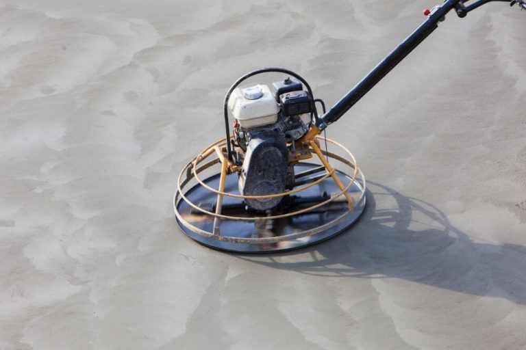 floor being polished with a grinder