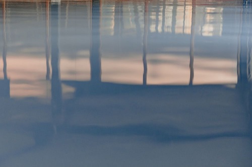 a newly applied epoxy floor