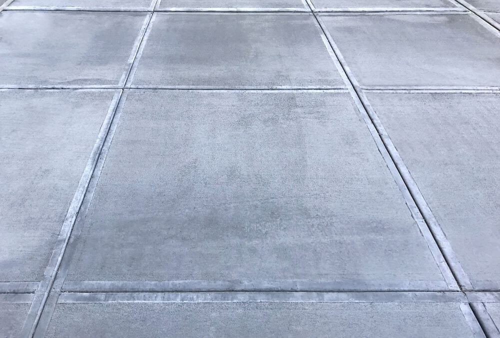 close up of a concrete sidewalk